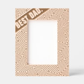 Abstrakt Geometrisch Moderner Cooler Spaß Maßgesch Geätzte Rahmen (Vorderseite)