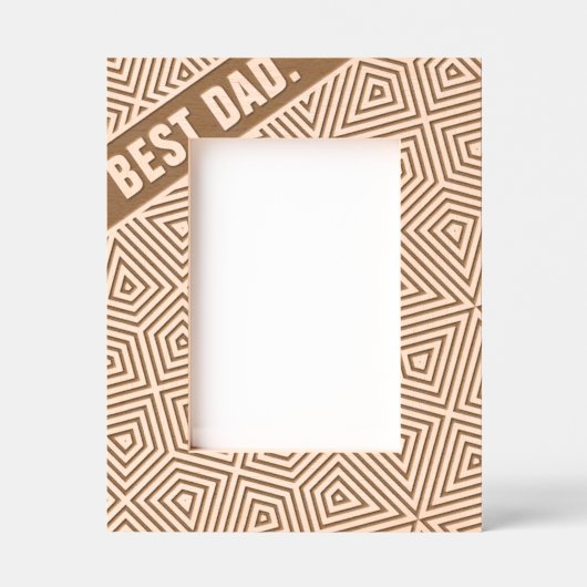 Abstrakt Geometrisch Moderner Cooler Spaß Maßgesch Geätzte Rahmen (Vorderseite)