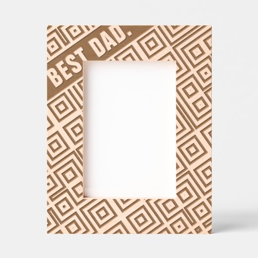 Abstrakt Geometrisch Moderner Cooler Spaß Maßgesch Geätzte Rahmen (Vorderseite)