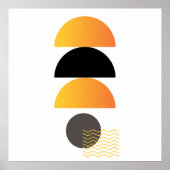 Abstrakt Geometrisch Modernes Minimalistisches Sch Poster (Vorne)