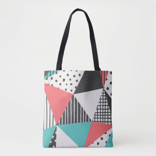Abstrakt geometrisch: modernes Musterdesign. Tasche (Vorderseite)