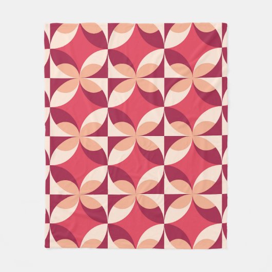Abstrakt Geometrisch: Nahtloses Textildesign Fleecedecke (Vorderseite)