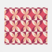 Abstrakt Geometrisch: Nahtloses Textildesign Fleecedecke (Vorderseite (Horizontal))