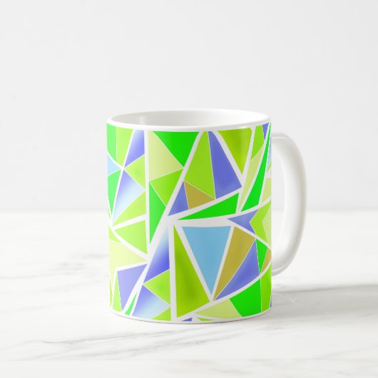 Abstrakt , geometrisch , polygonal kaffeetasse (VorderseiteRechts)