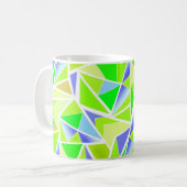 Abstrakt , geometrisch , polygonal kaffeetasse (Vorderseite Links)