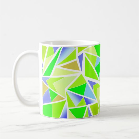 Abstrakt , geometrisch , polygonal kaffeetasse (Links)
