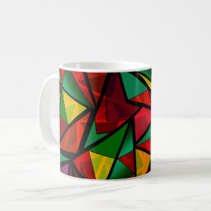 Abstrakt , geometrisch , polygonal kaffeetasse