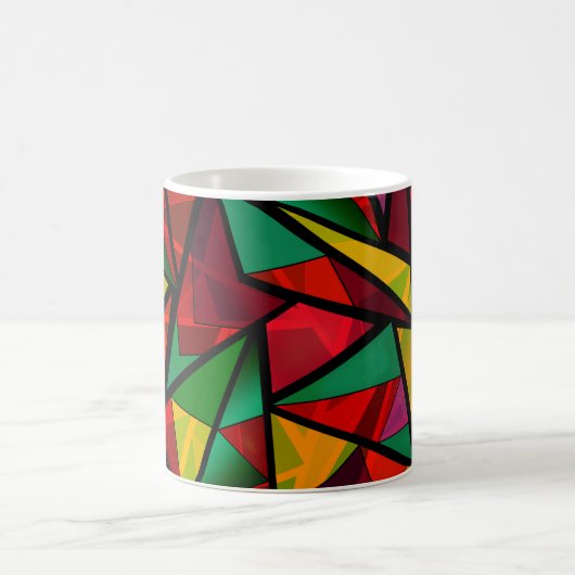 Abstrakt , geometrisch , polygonal kaffeetasse (Mittel)