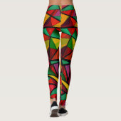 Abstrakt , geometrisch , polygonal leggings (Rückseite)
