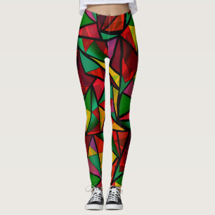 Abstrakt , geometrisch , polygonal leggings