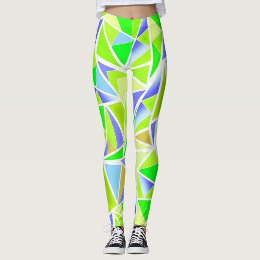Abstrakt , geometrisch , polygonal leggings (Vorderseite)