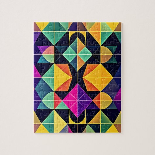Abstrakt geometrisch puzzle (Vertikal)