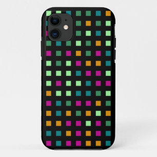 Abstrakt geometrisch Retro Moderne Plätze iPhone 11 Hülle