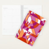 Abstrakt geometrisch rosa orange rot planer (Anzeige)