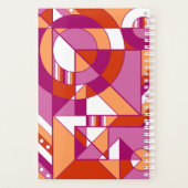 Abstrakt geometrisch rosa orange rot planer (Rückseite)