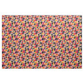 Abstrakt, geometrisch, rot und schwarz stoff (Yard (91,4 cm))