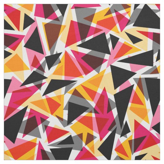 Abstrakt, geometrisch, rot und schwarz stoff (Muster)
