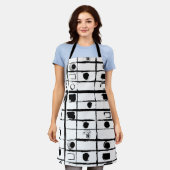 abstrakt geometrisch schürze (Getragen)