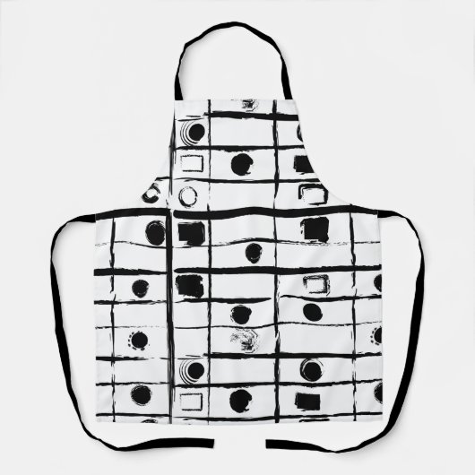 abstrakt geometrisch schürze (Vorderseite)
