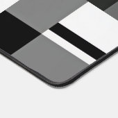 Abstrakt geometrisch, schwarz und weiß, mondrian schreibtischunterlage (Ecke)