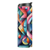 Abstrakt geometrisch thermosbecher (Nach links gedreht)