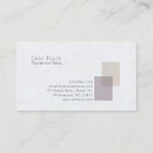 Abstrakt geometrisch visitenkarte (Rückseite)