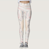 Abstrakt geometrisch weiß für SUN SOLAR ENERGIE Leggings (Vorderseite)