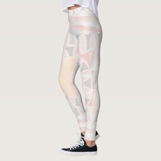 Abstrakt geometrisch weiß für SUN SOLAR ENERGIE Leggings (Links)