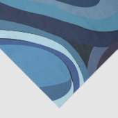 Abstrakt geometrische blaue Halbkreise Seidenpapier (Detail)
