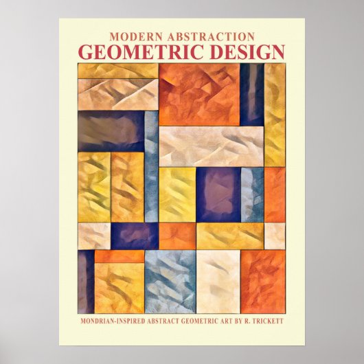 Abstrakt Geometrische EP Nr. 1 Poster (Vorne)