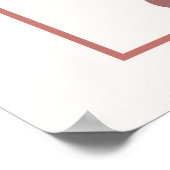 Abstrakt geometrische Formen Boho Style Foliage Le Poster (Ecke)