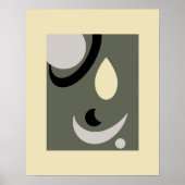 Abstrakt geometrische Formen modern Poster (Vorne)