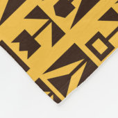 Abstrakt geometrische gelbe Blumendecke Fleecedecke (Ecke)