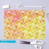 Abstrakt geometrische Geometrie in Orange, Rosa un Seidenpapier (Handwerk)