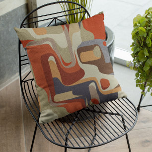 Abstrakt Geometrische Kunst Elegante Moderne Nahtl Kissen