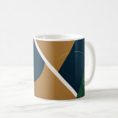 Abstrakt Geometrische Kunst Moderne Kaffeetasse Ta (VorderseiteRechts)
