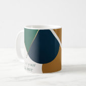 Abstrakt Geometrische Kunst Moderne Kaffeetasse Ta (Vorderseite Links)