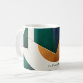 Abstrakt Geometrische Kunst Moderne Kaffeetasse Ta (Vorderseite Links)