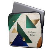Abstrakt Geometrische Kunst Moderne minimalistisch Laptopschutzhülle (Vorderseite Links)