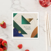 Abstrakt Geometrische Kunst Moderne minimalistisch Serviette (Beispiel)