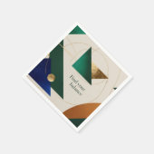 Abstrakt Geometrische Kunst Moderne minimalistisch Serviette (Ecke)