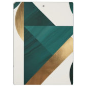 Abstrakt Geometrische Kunst Moderne Plakatminimali Klemmbrett (Rückseite)