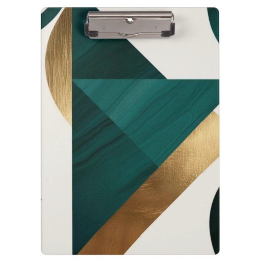 Abstrakt Geometrische Kunst Moderne Plakatminimali Klemmbrett (Vorderseite)