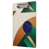 Abstrakt Geometrische Kunst Moderne Plakatminimali Klemmbrett (Links)