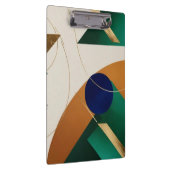 Abstrakt Geometrische Kunst Moderne Plakatminimali Klemmbrett (Rechts)