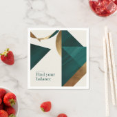 Abstrakt Geometrische Kunst Moderne Plakatminimali Serviette (Beispiel)