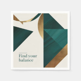 Abstrakt Geometrische Kunst Moderne Plakatminimali Serviette