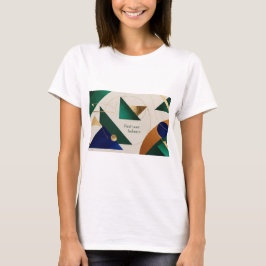 Abstrakt Geometrische Kunst Moderne Plakatminimali T-Shirt