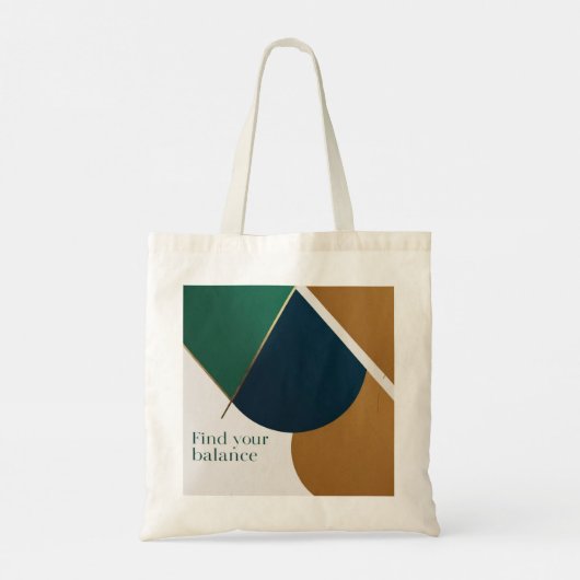 Abstrakt Geometrische Kunst Moderne Tasche minimal (Rückseite)