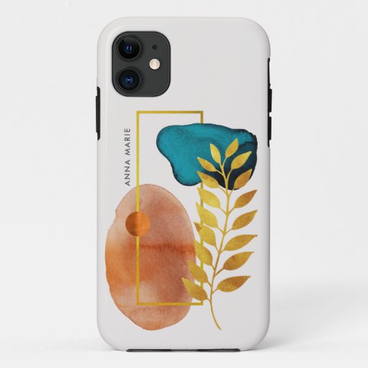 Abstrakt geometrische Mitte des Jahrhunderts Moder Case-Mate iPhone Hülle (Rückseite)